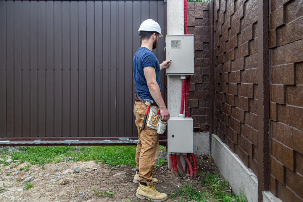 Mise à la terre des installations électriques de portails