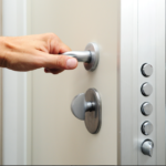 Porte en aluminium blindée